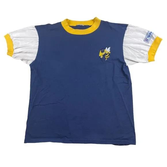 Vintage 90’s Georgia Tech Ringer T-shirt - Picture 1 of 4